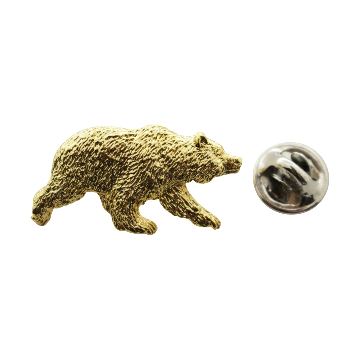 Grizzly Bear Pin ~ 24K Gold ~ Lapel Pin ~ Sarah's Treats & Treasures